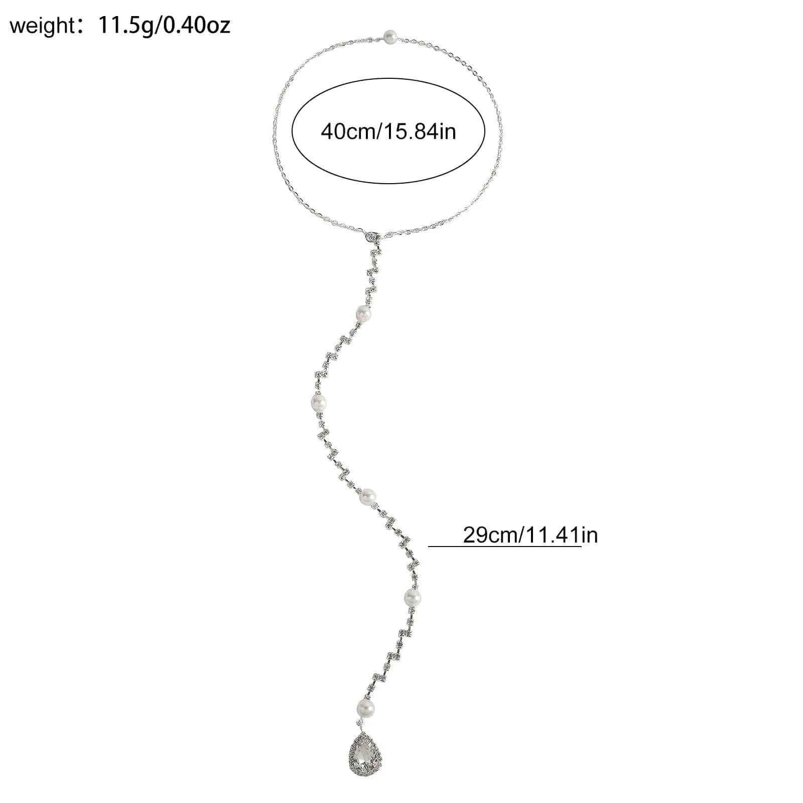 Collier de Dos Argent Mariage