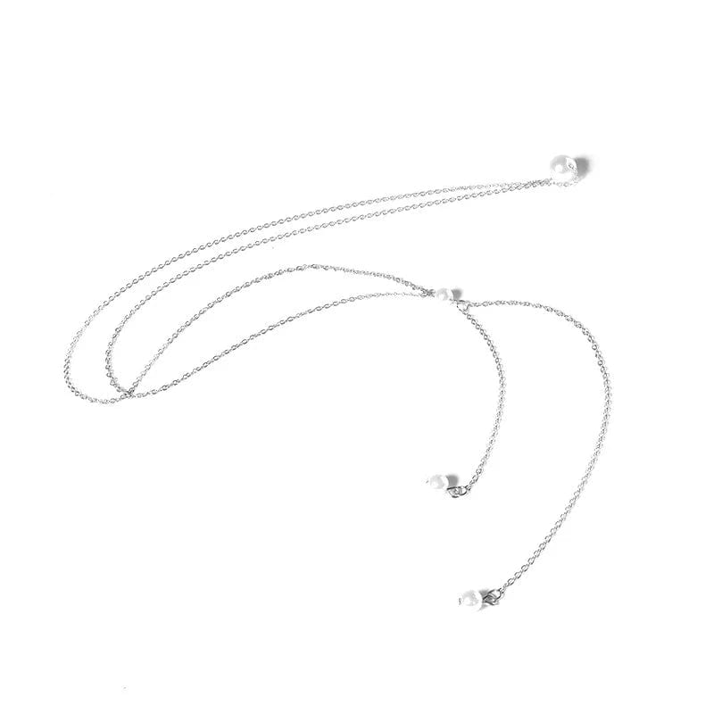 Collier de Dos Mariage Perle