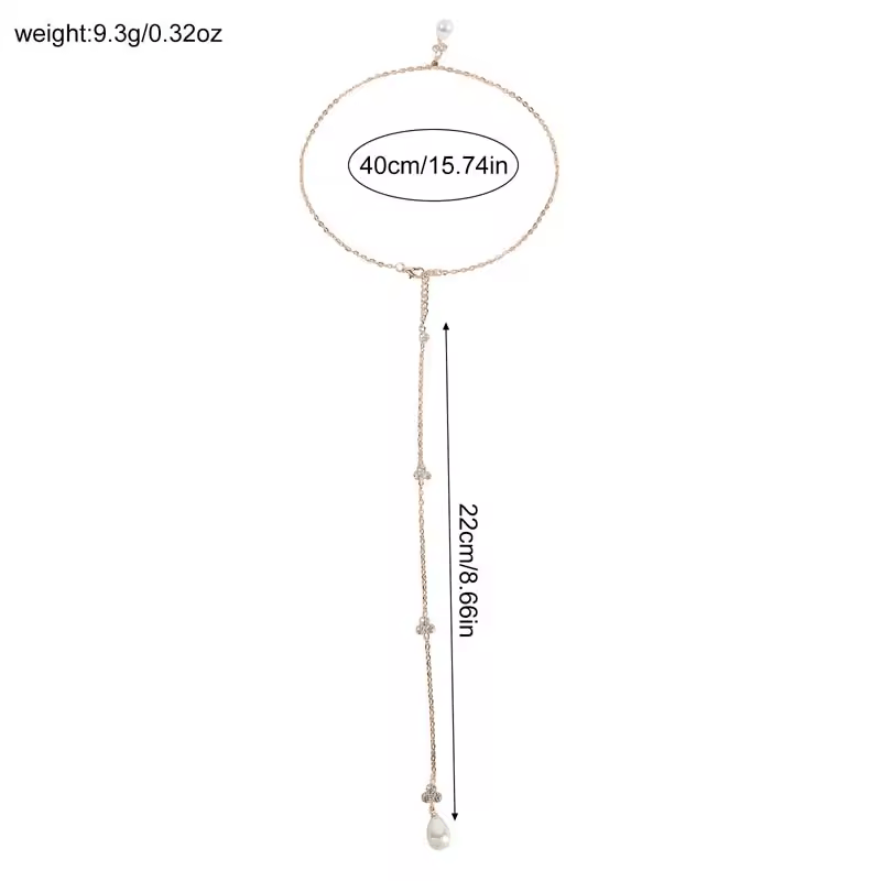 Collier de Dos Mariage Vintage