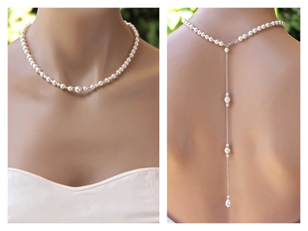 Collier de dos mariée