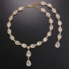 Collier dos mariee strass