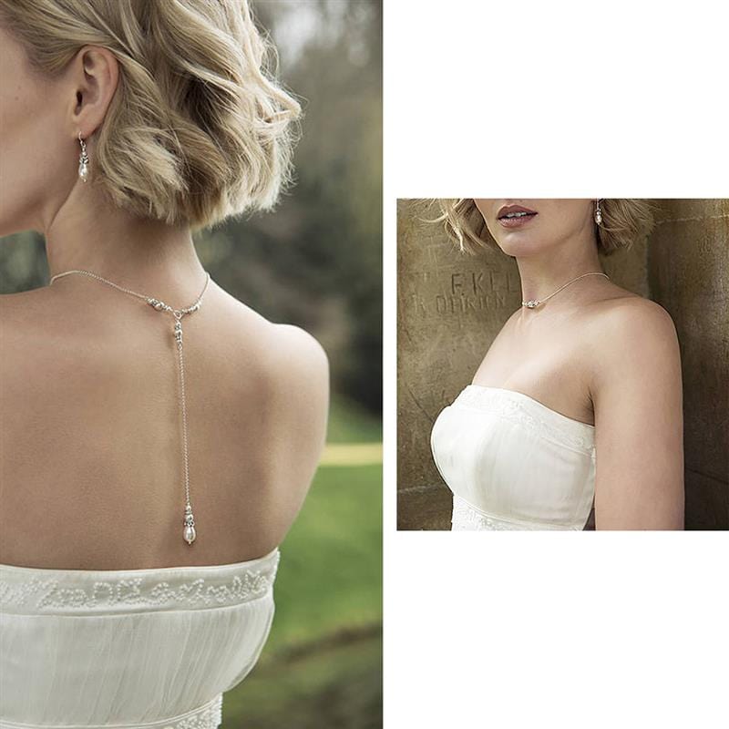 Collier dos nu argent