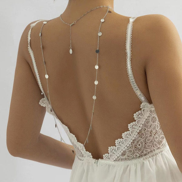 Necklace for Backless Wedding Dress | Chain Jewelry