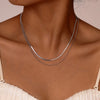 Collier Double Acier Inoxydable