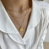 Collier Double Chaine Or Femme