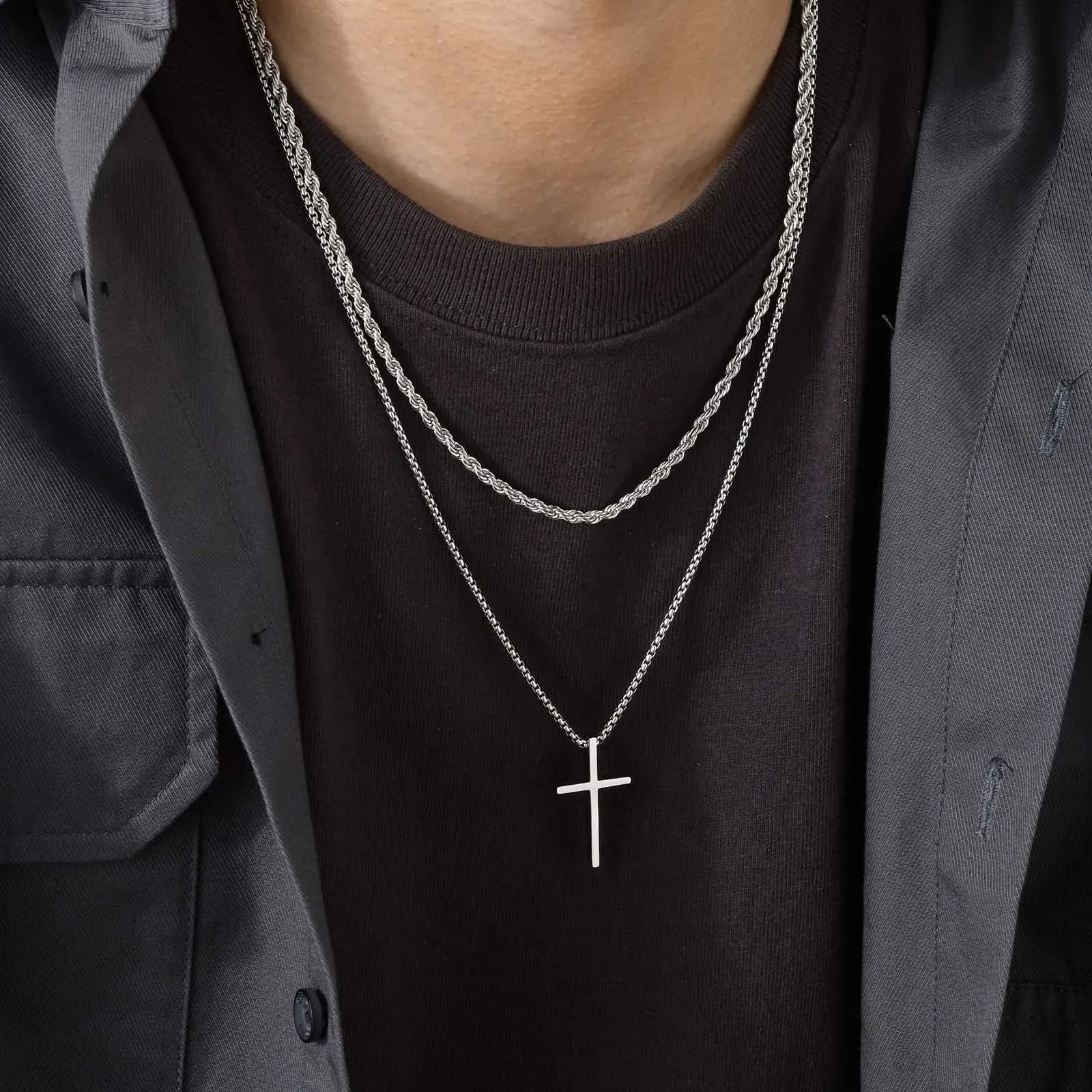 Collier en Croix pour Homme