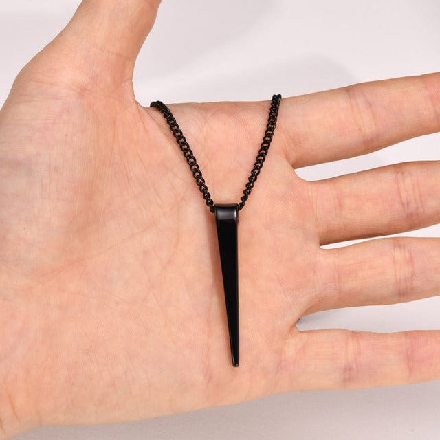 Collier en pique homme