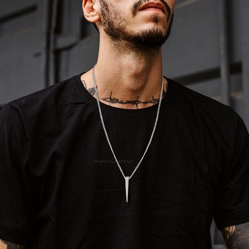 Collier en pique homme