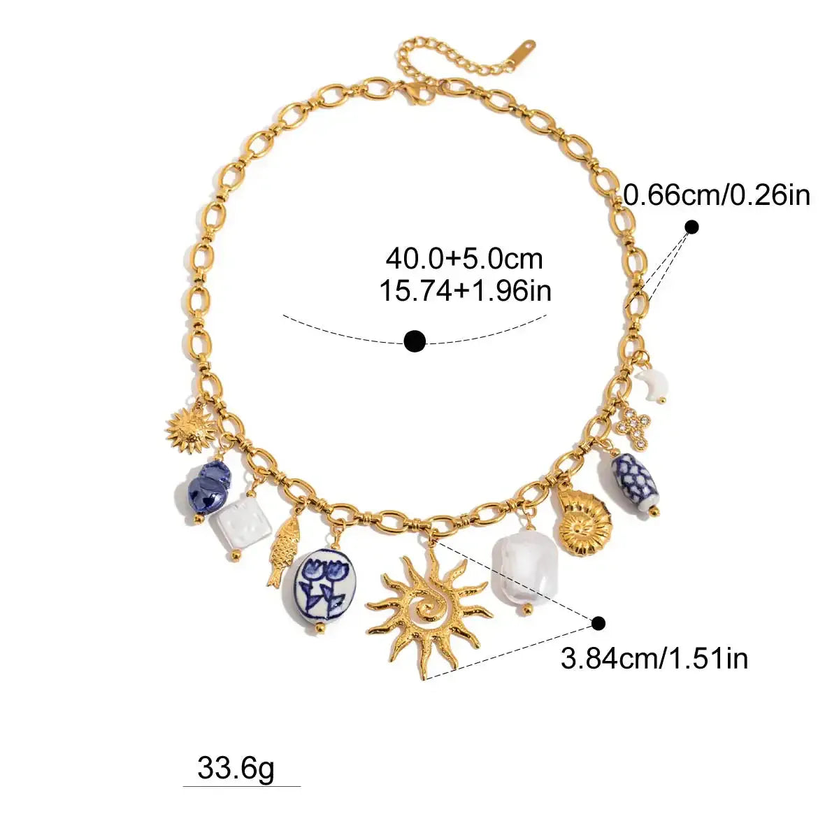 Collier Femme avec Charms