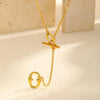 Collier Fermoir en T Or