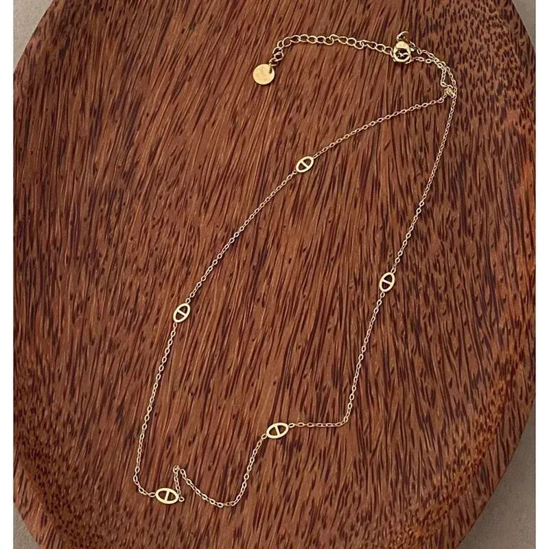 Collier Grain de Café Fin