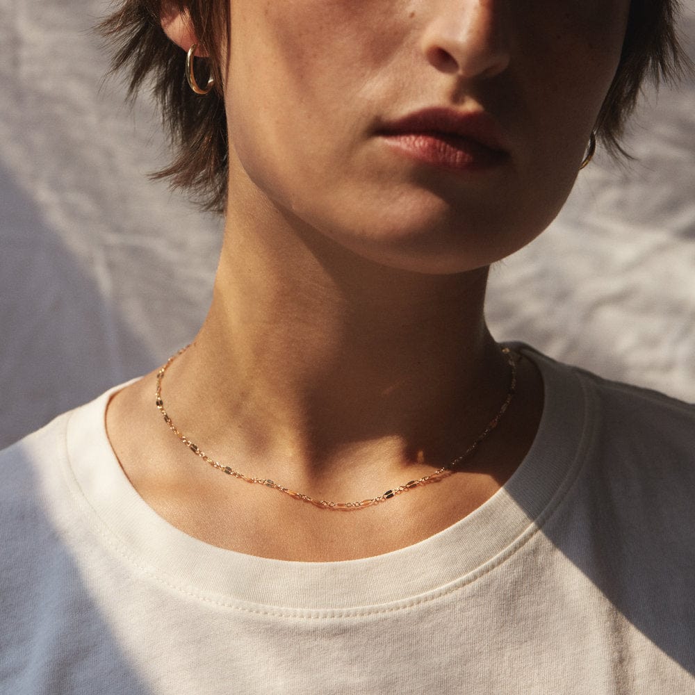 Collier graine de cafe ras de cou