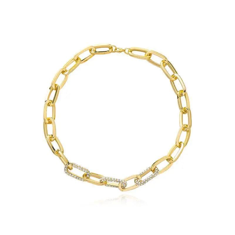 Collier Grosse Chaine Doré