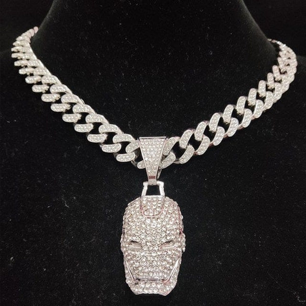 Iron Man Hip Hop Chain | Chain Jewelry - Chaîne Bijoux