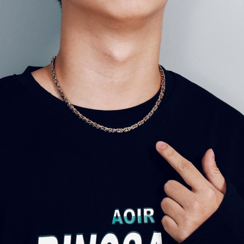 Collier Homme Maille Balinaise