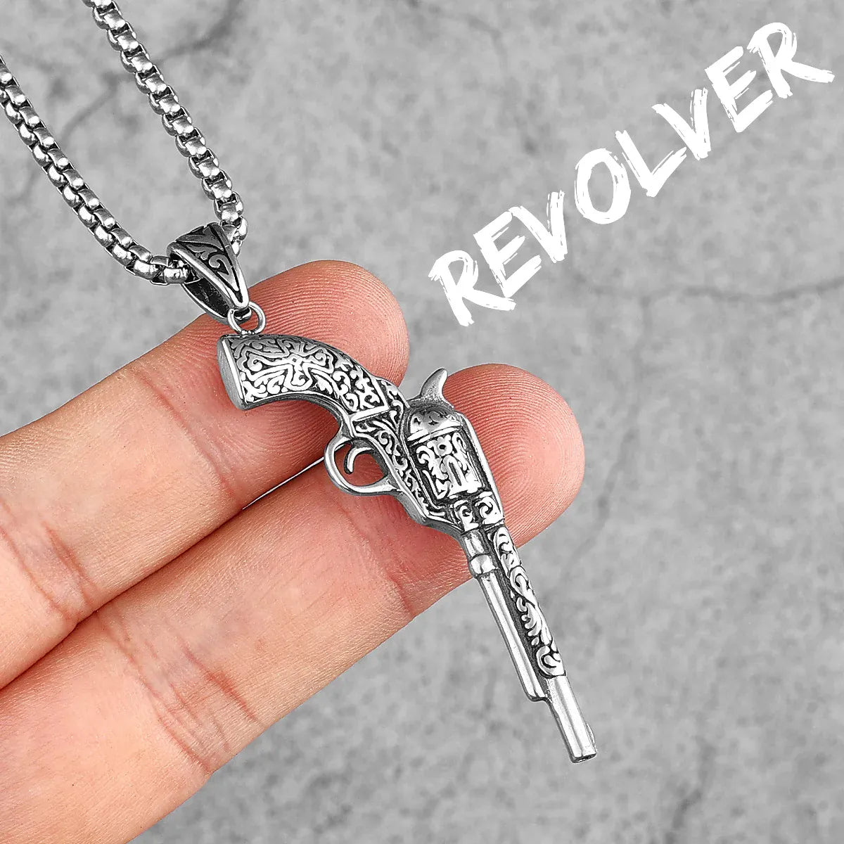 Collier Homme Pistolet