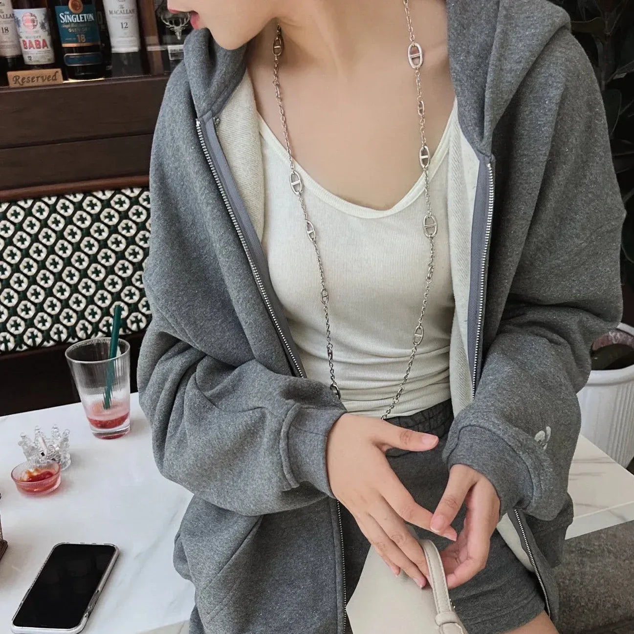 Collier Long Grain de Cafe