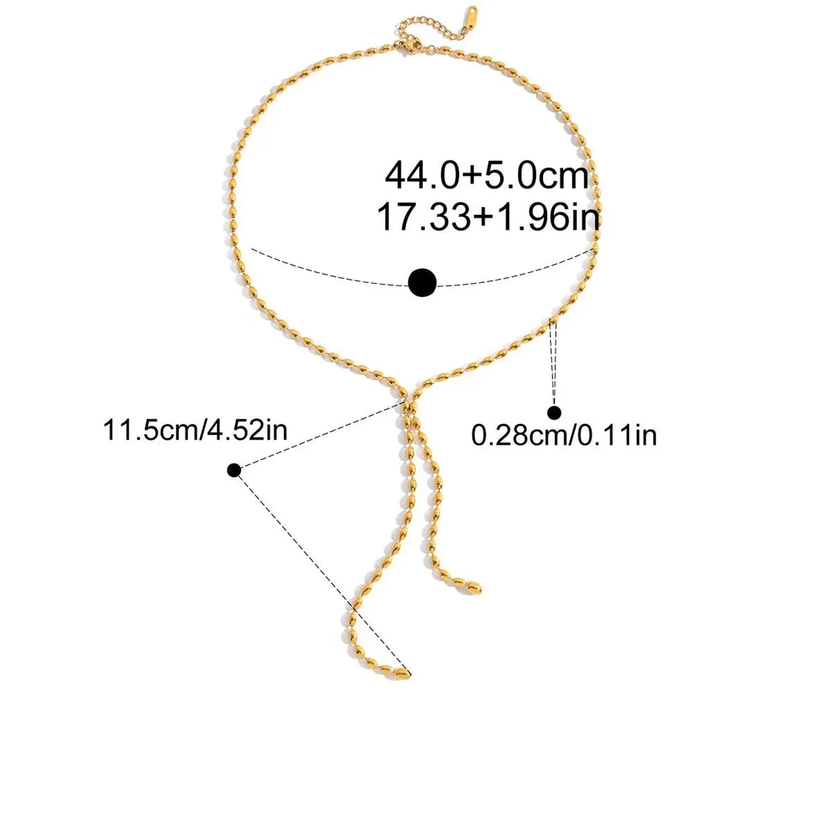Collier Long Or