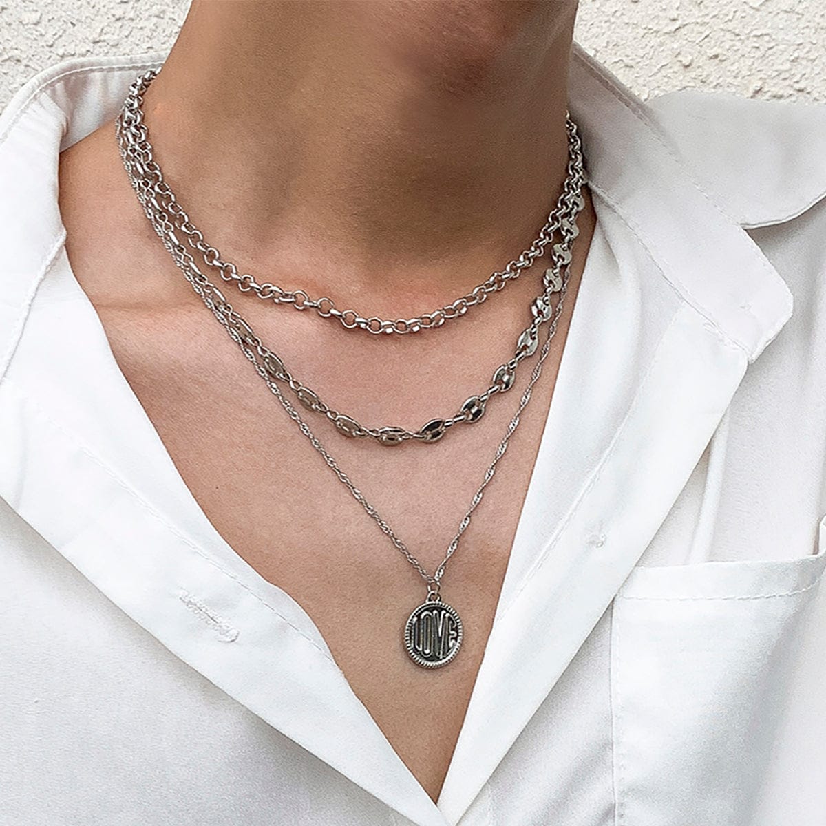 Collier love homme