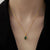 Collier Pendentif Vert