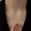 Collier Pendentif Vert