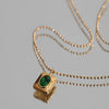 Collier Pendentif Vert