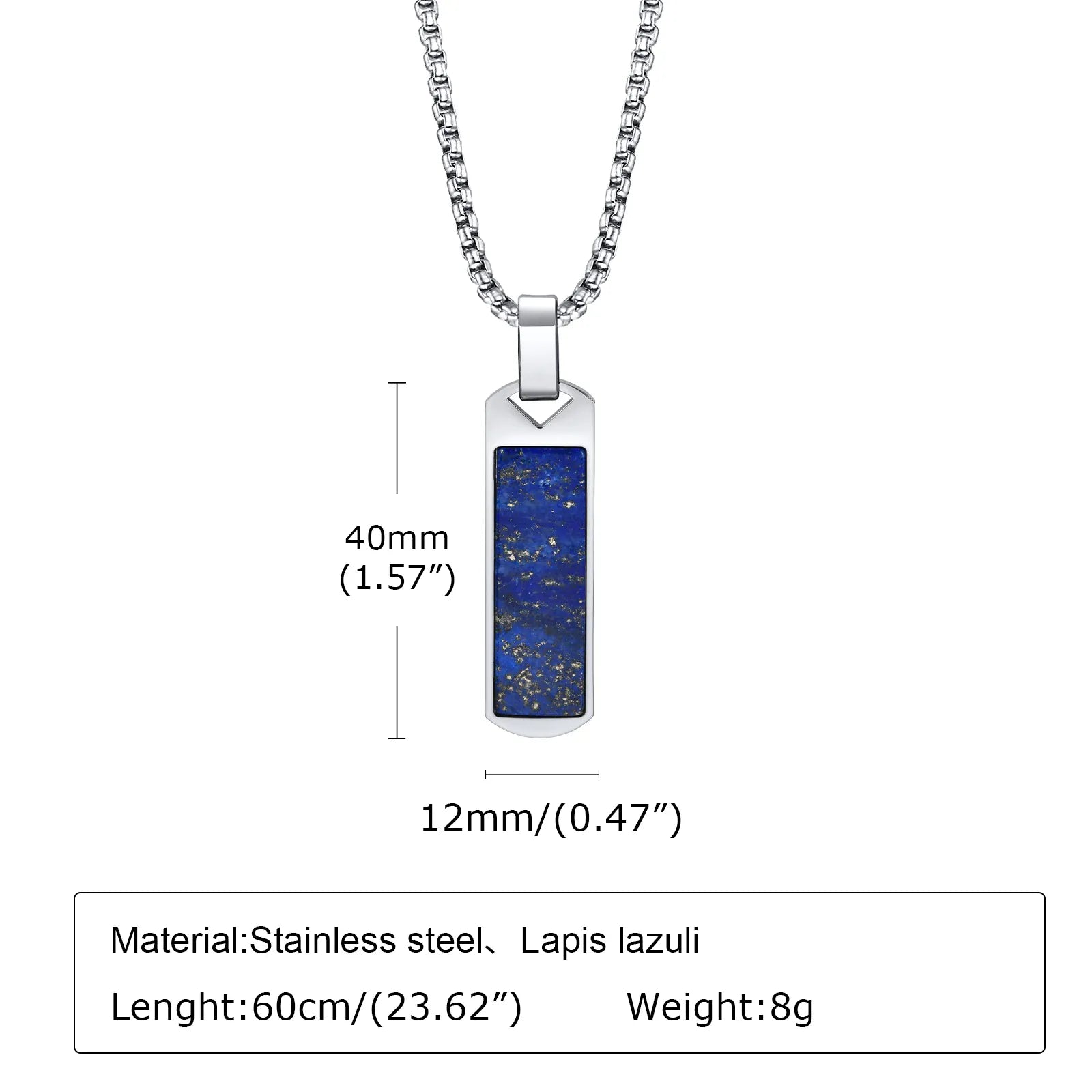 Collier Pierre Naturelle Homme