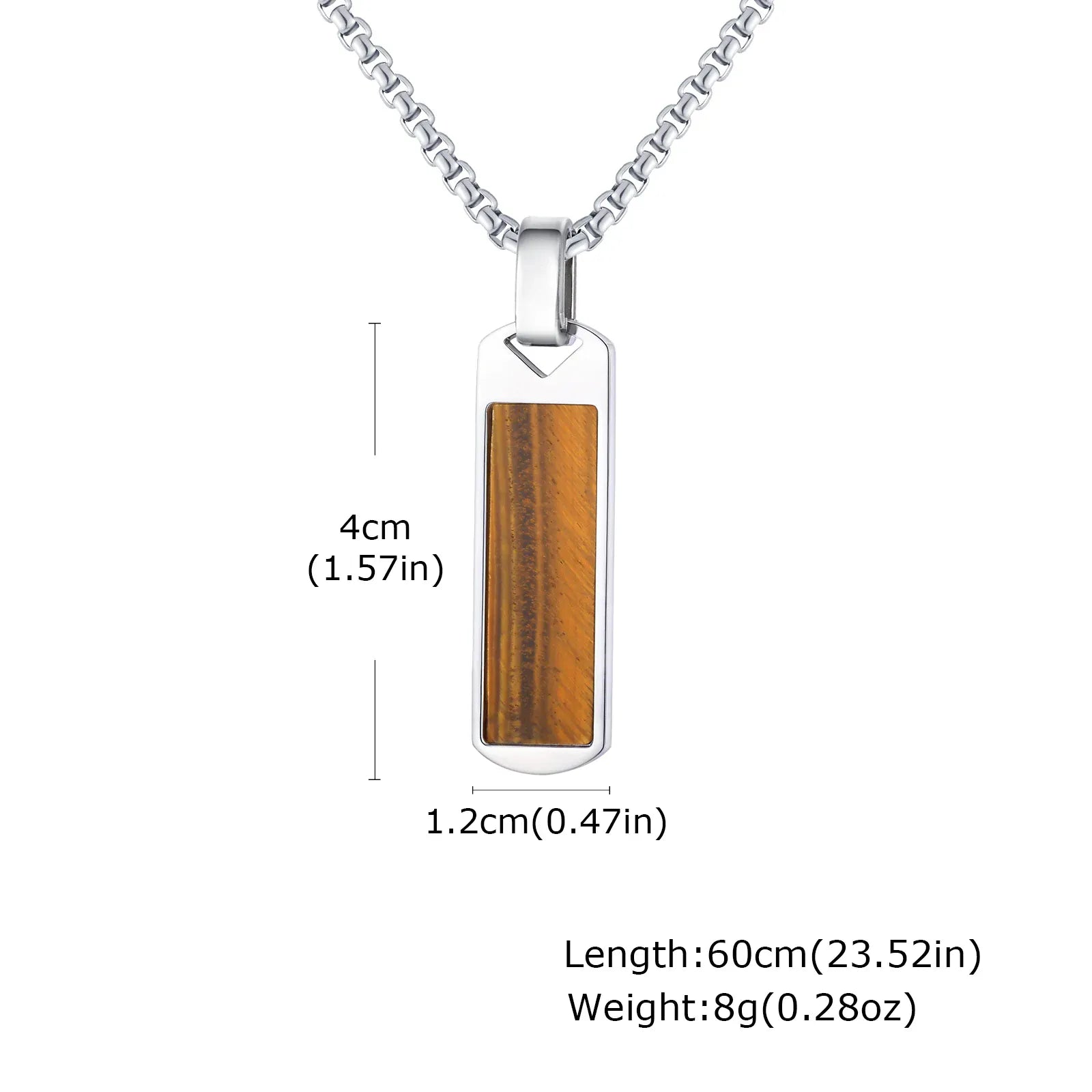 Collier Pierre Naturelle Homme