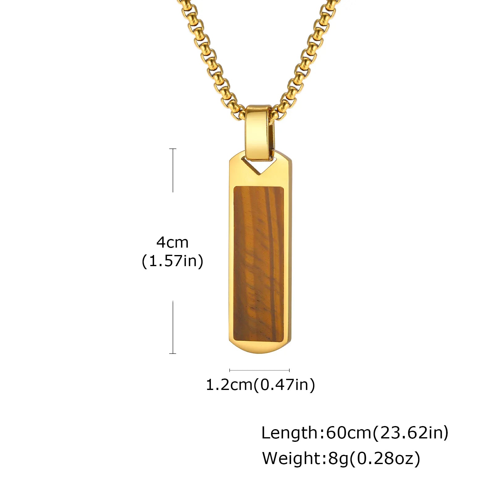 Collier Pierre Naturelle Homme