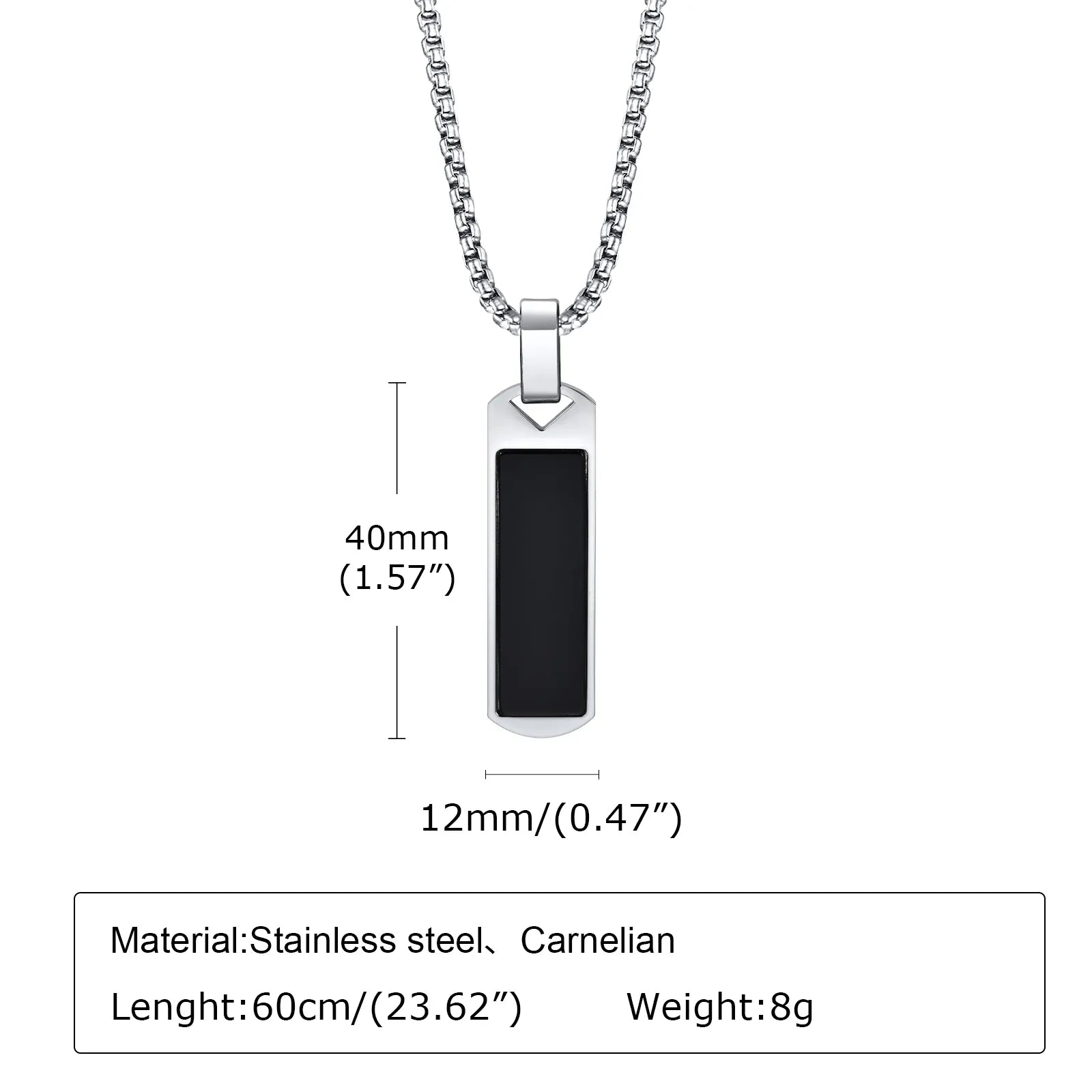 Collier Pierre Naturelle Homme