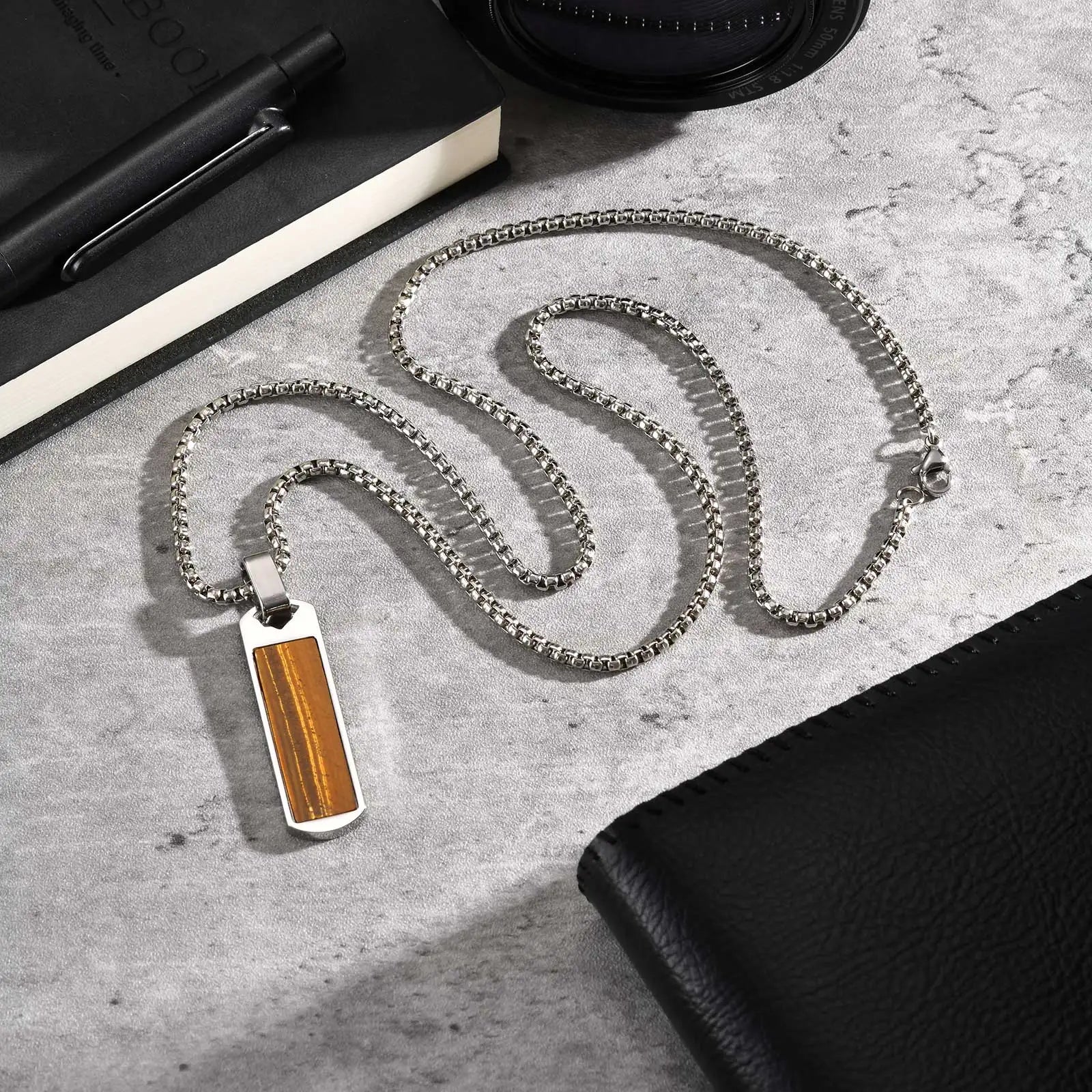 Collier Pierre Naturelle Homme