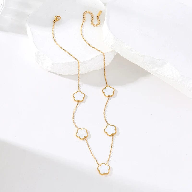 Collier Trefle Acier Inoxydable