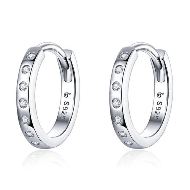 Créoles Argent avec Strass