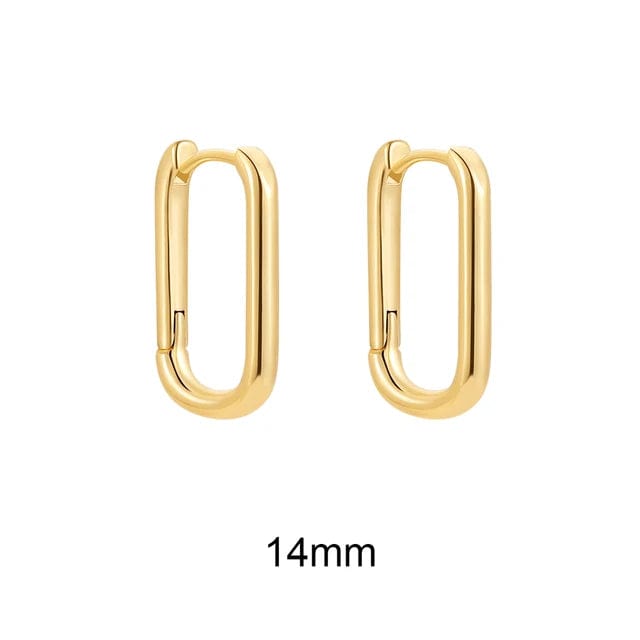 Créoles Rectangulaires Or