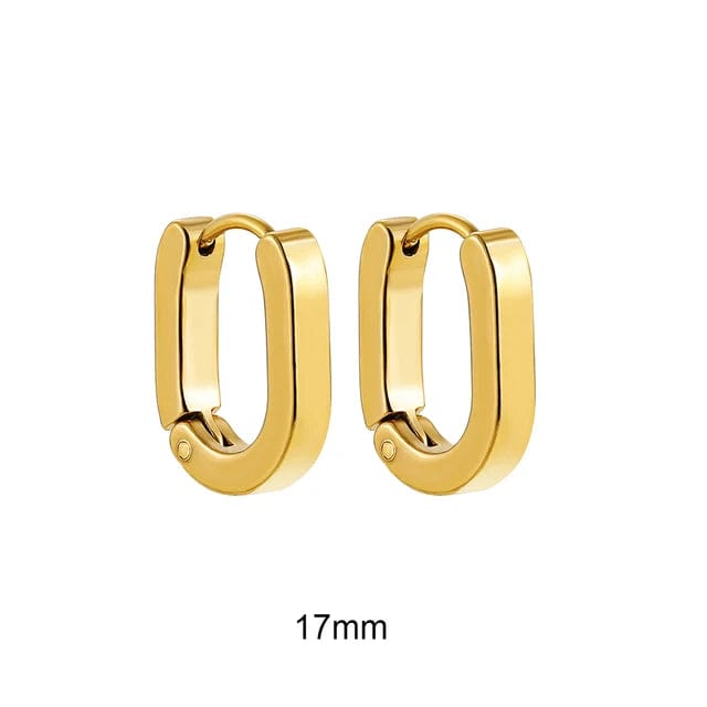 Créoles Rectangulaires Or