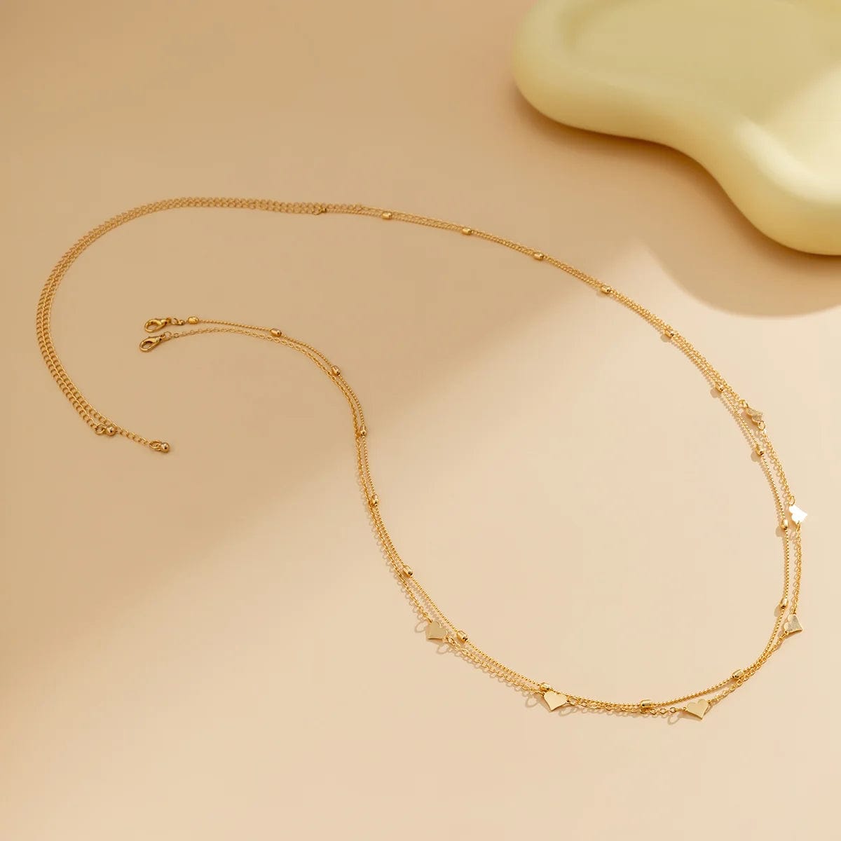 Double Chaine de Ventre Coeur