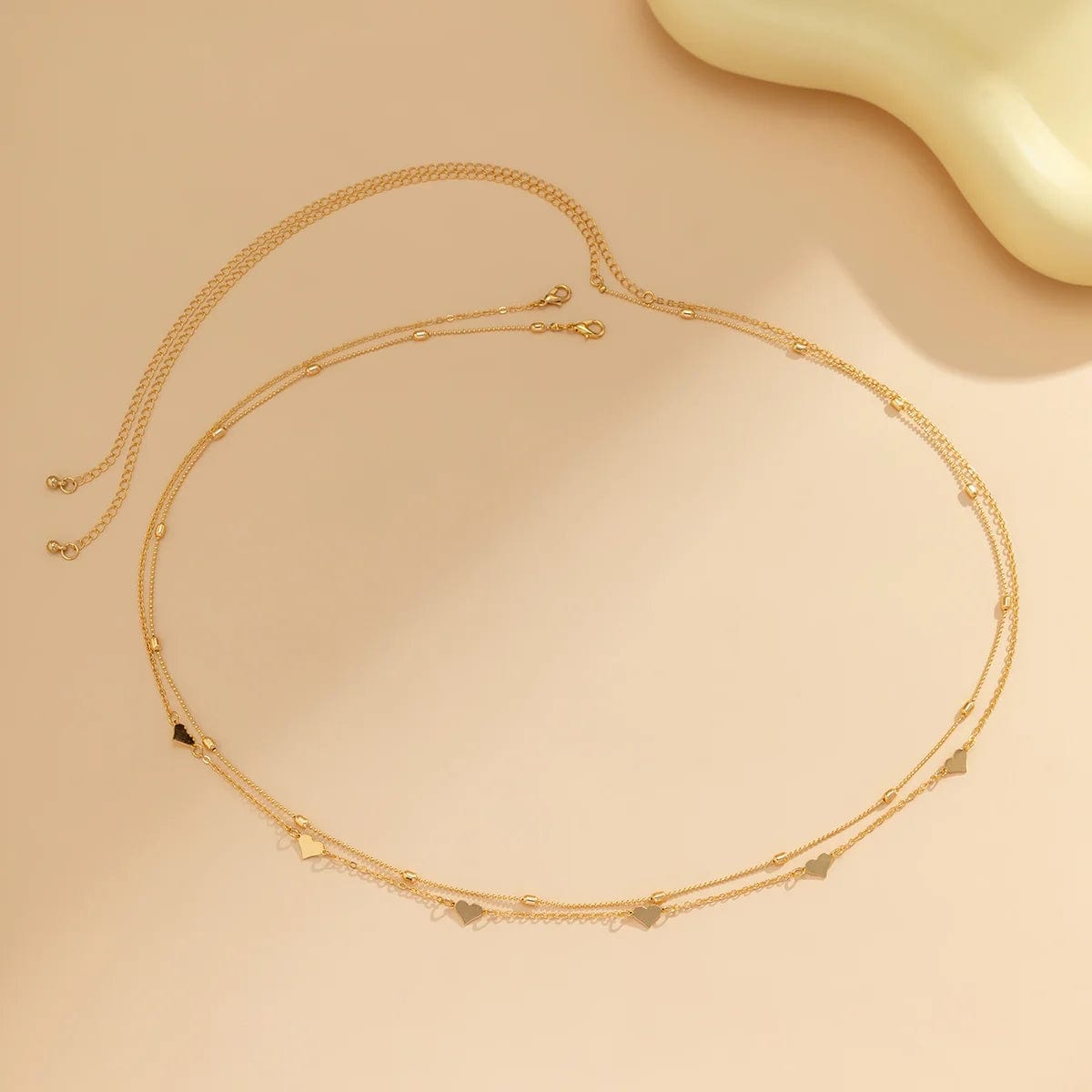 Double Chaine de Ventre Coeur