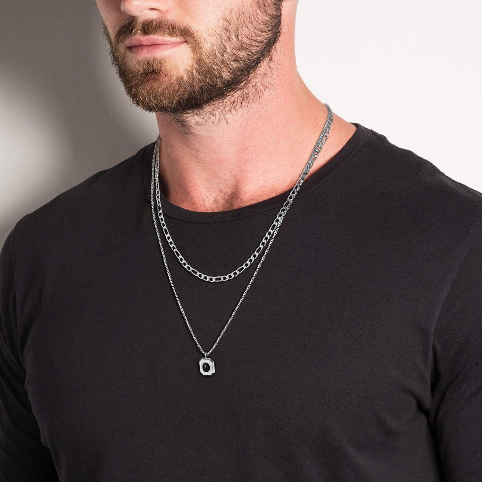 Chaine Pendentif Homme Pendentif Chaine Homme Argent Inoxydable