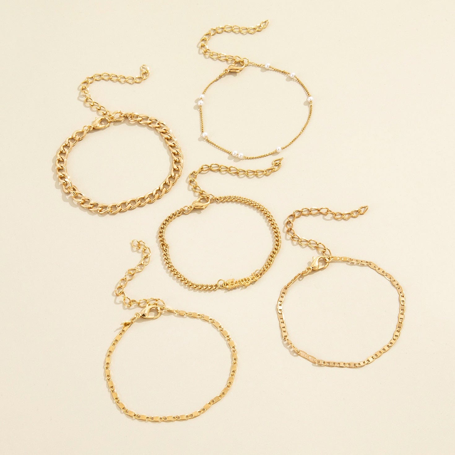 Ensemble bracelet fin