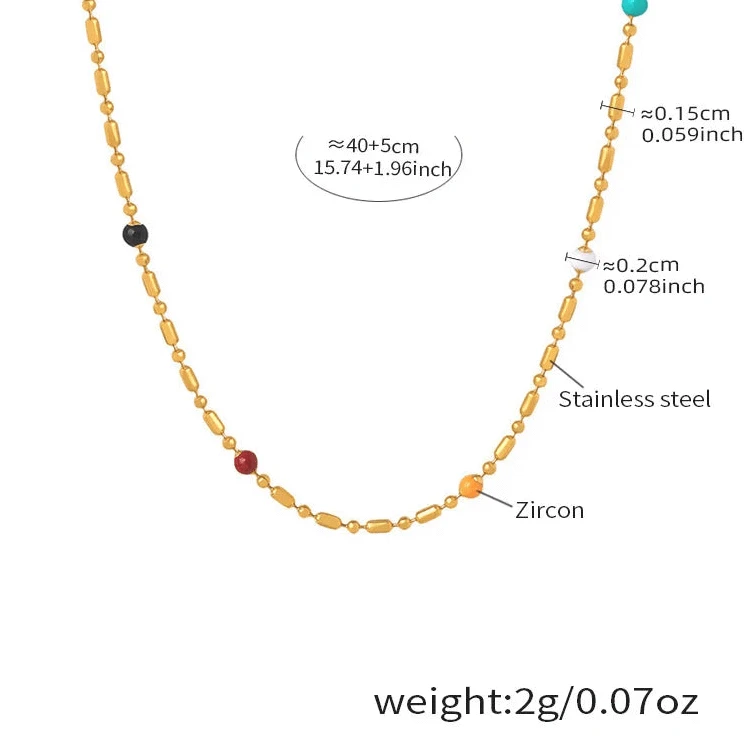 Ensemble Collier Grain de Café