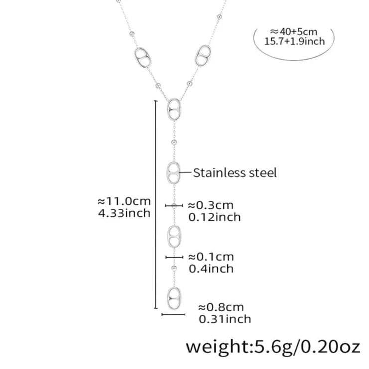 Ensemble Collier Grain de Café