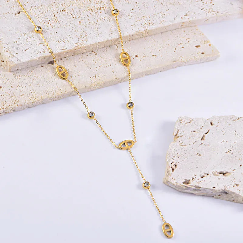 Grain de Café Collier Or