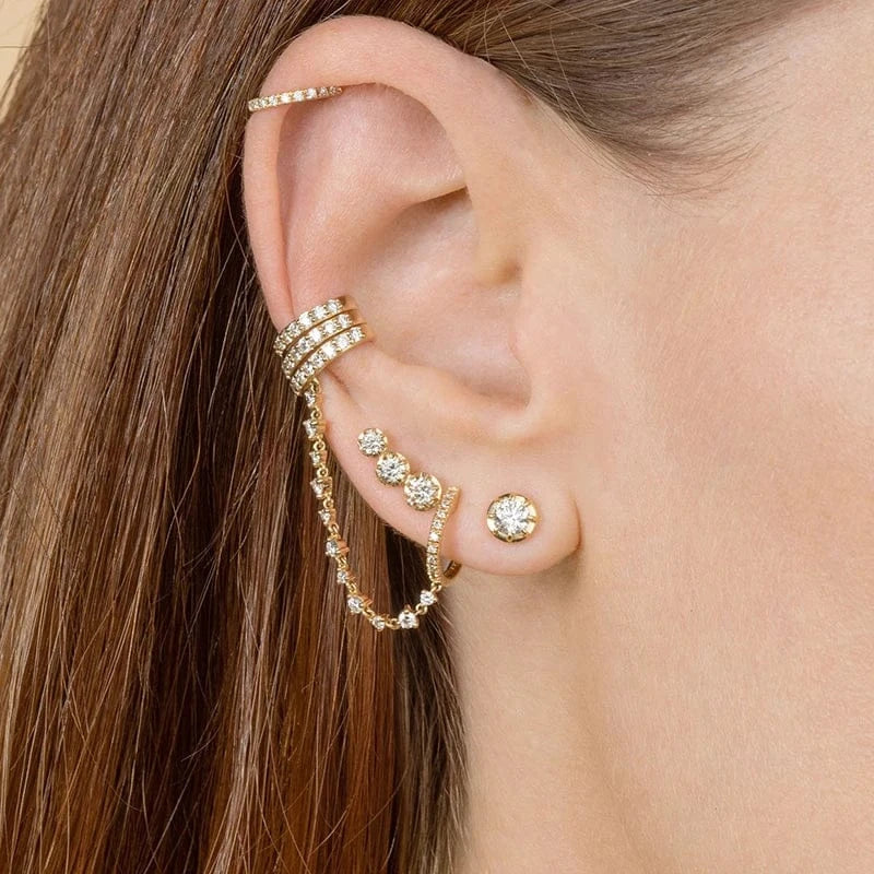 Petites Boucles d'Oreilles Grimpantes