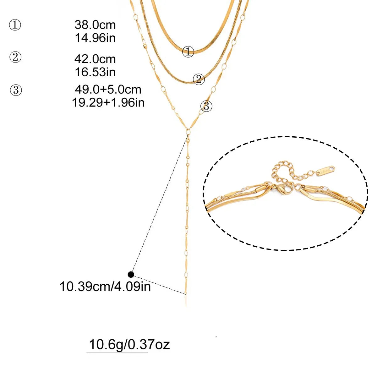 Sautoir Triple en Or