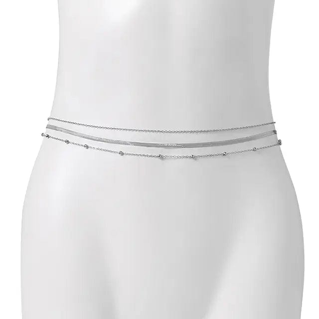 Triple Chaine de Ventre Or