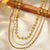 Triple Chaine Or