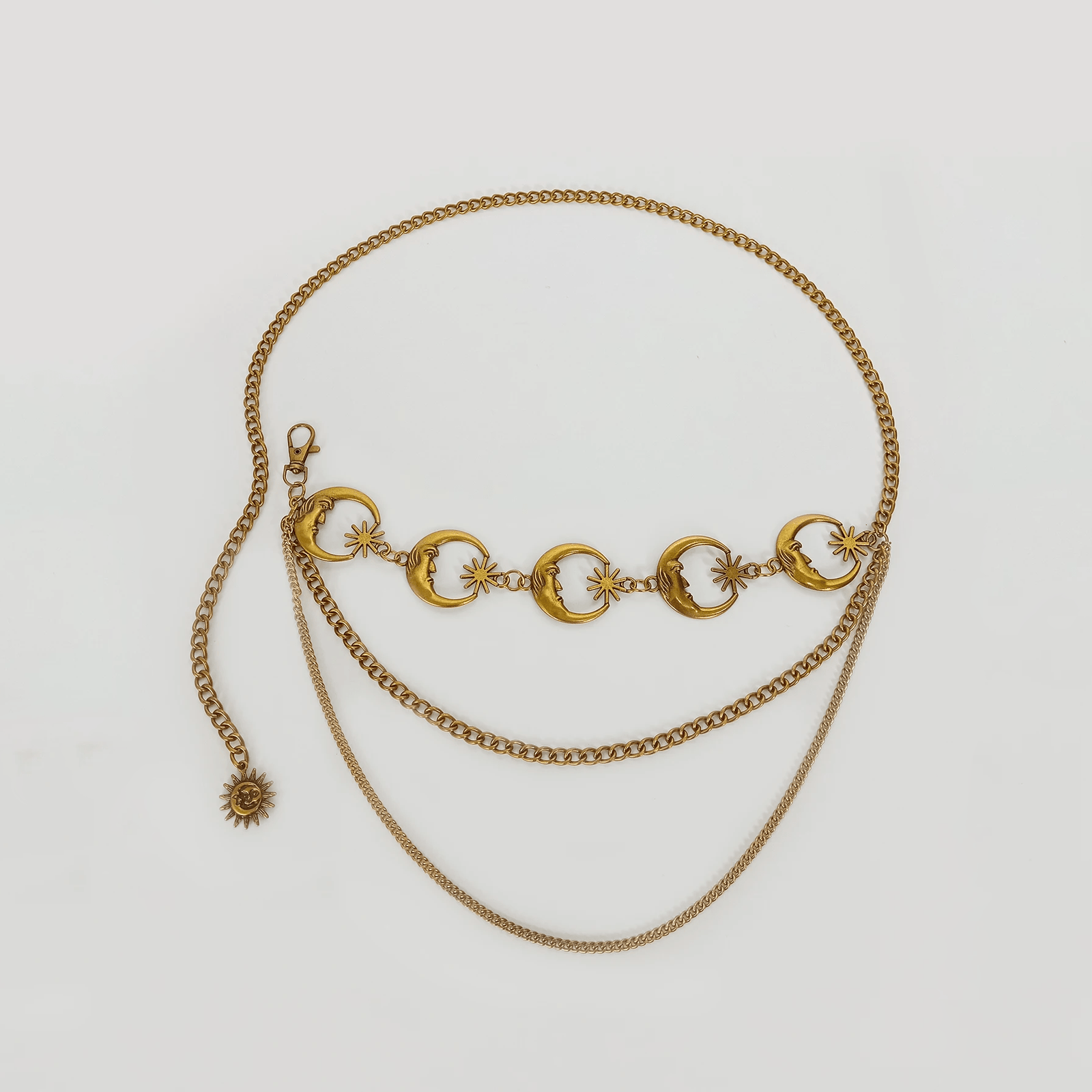 Triple Collier de Ventre Lune