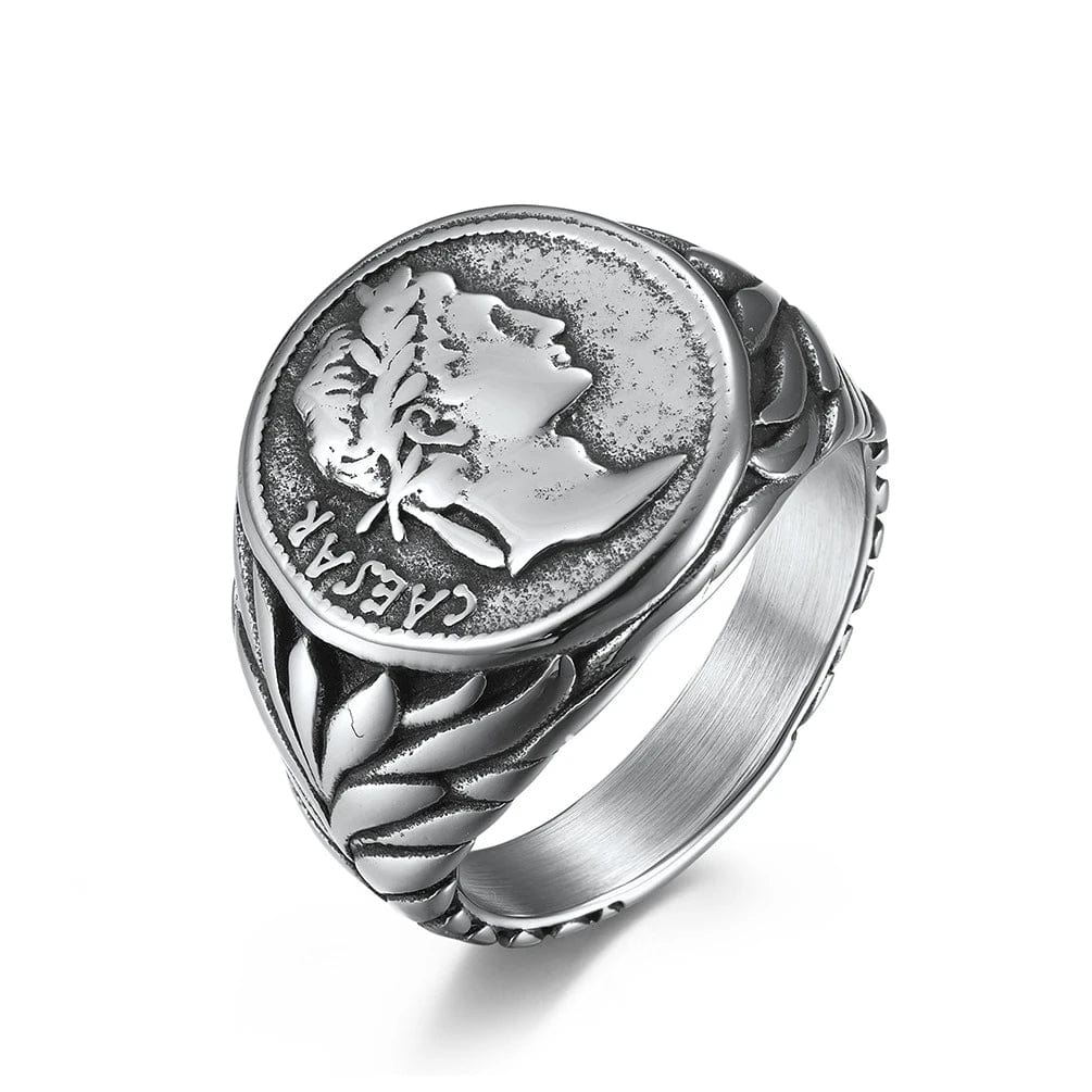 Bague argent homme romaine
