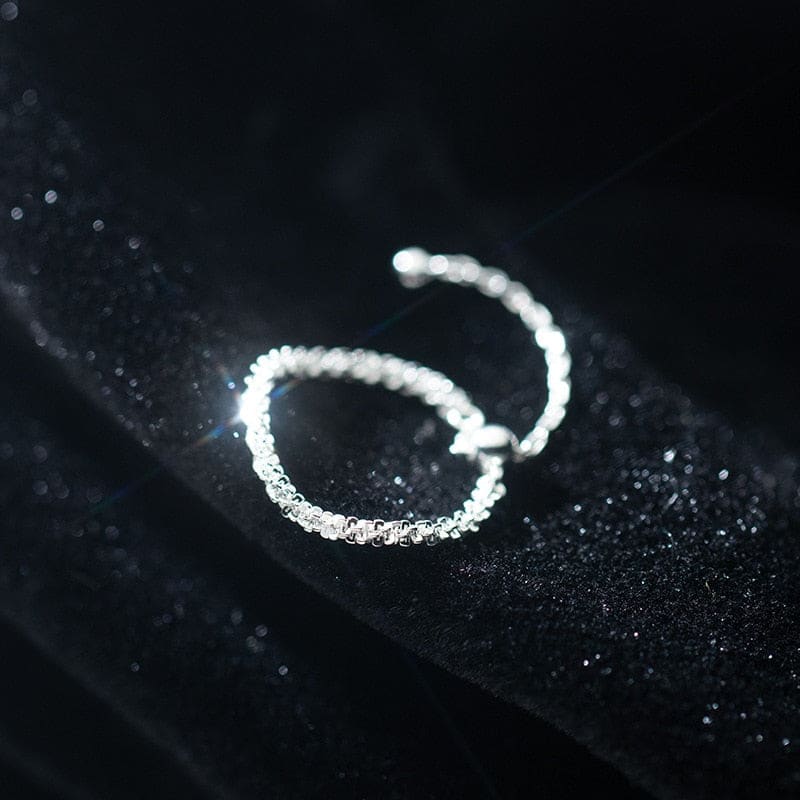 Bague chaine argent 925