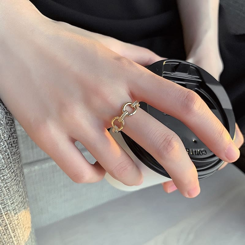 Bague chaine épaisse